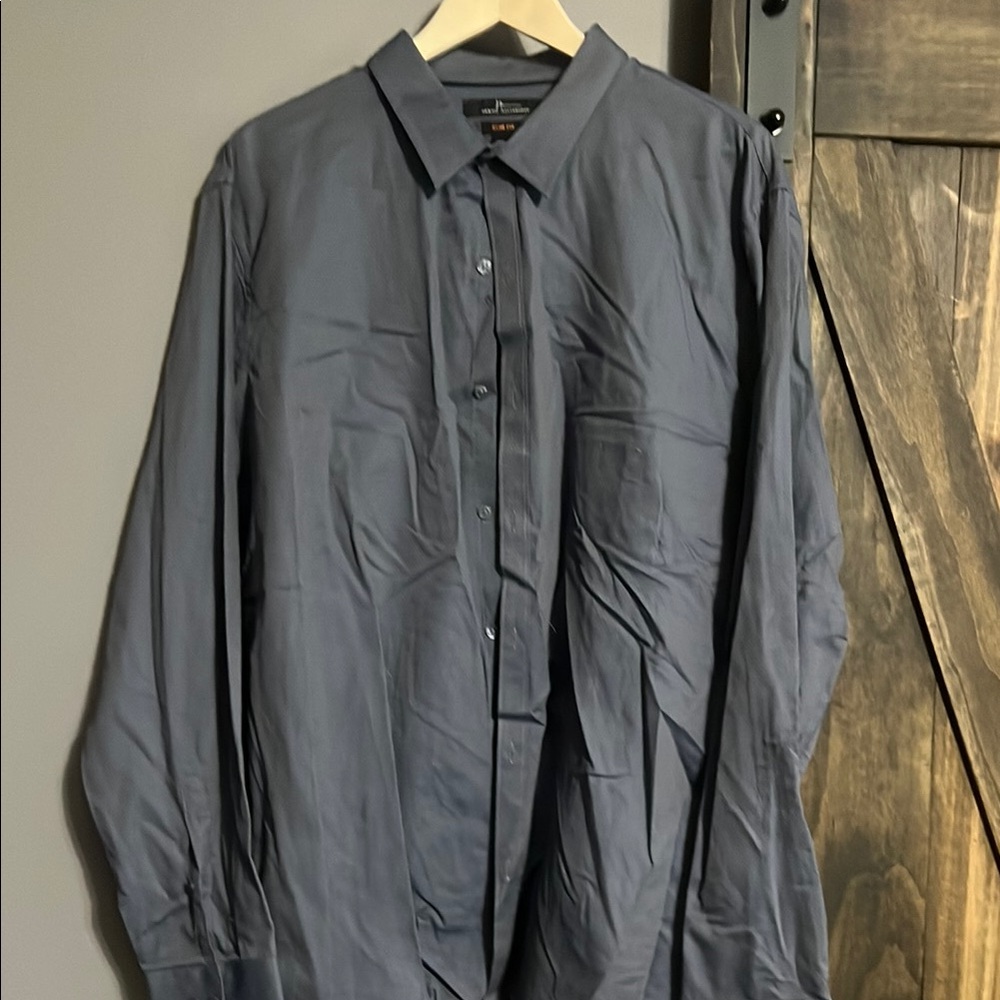 Marc Anthony Navy Slim Fit Shirt